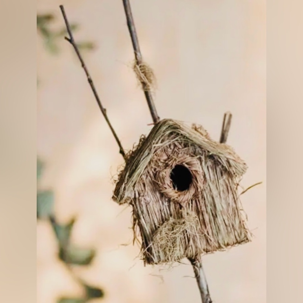 Birdhouse planter stick for indoor/ outdoor planters